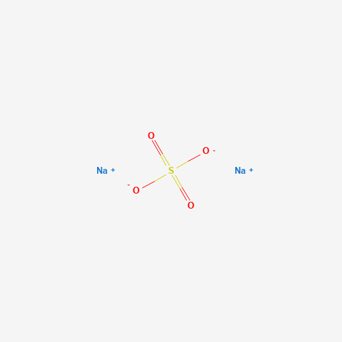 Szkielet 2D Sodium Sulfate, CAS 7757-82-6, wzór Na2O4S